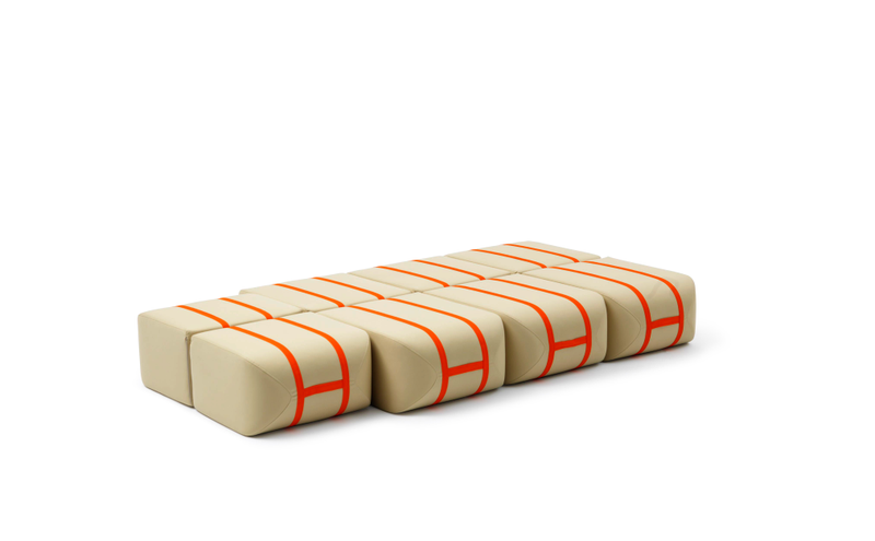 Illustration for article titled This Shape-Shifting Sofa Stacks Itself Like Suitcases